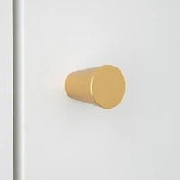 Era Peg Knob 2-Pack Gold, 0.79 x 0.79 x 1 in.