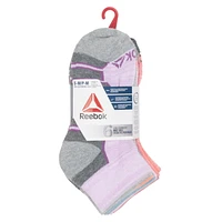 Ankle Socks, 6PK, GIRLS' ANKLE