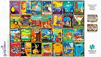 Buffalo Games Going Places Colorful Destinations 750 Piece Jigsaw Puzzle