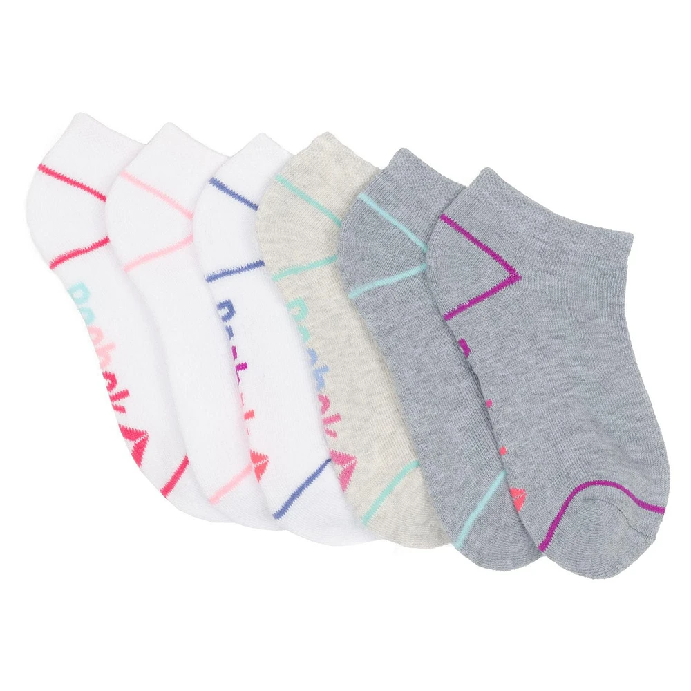 Lowcut Socks, 6PK, GIRLS' LOW CUT