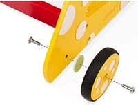 Janod Chariot de Marche Multi-Activités Chat - Chariot en Bois avec Poignée Réglable, Jeu de Formes et Activités Ludiques pour Tout-Petits - 12 mois et +