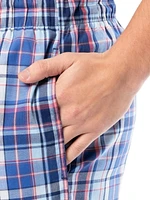 Short de nuit léger et décontracté pour hommes de IZOD, bleu