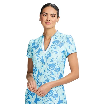 SARA PRINTED SHORT SLEEVE DRESS