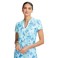 SARA PRINTED SHORT SLEEVE DRESS