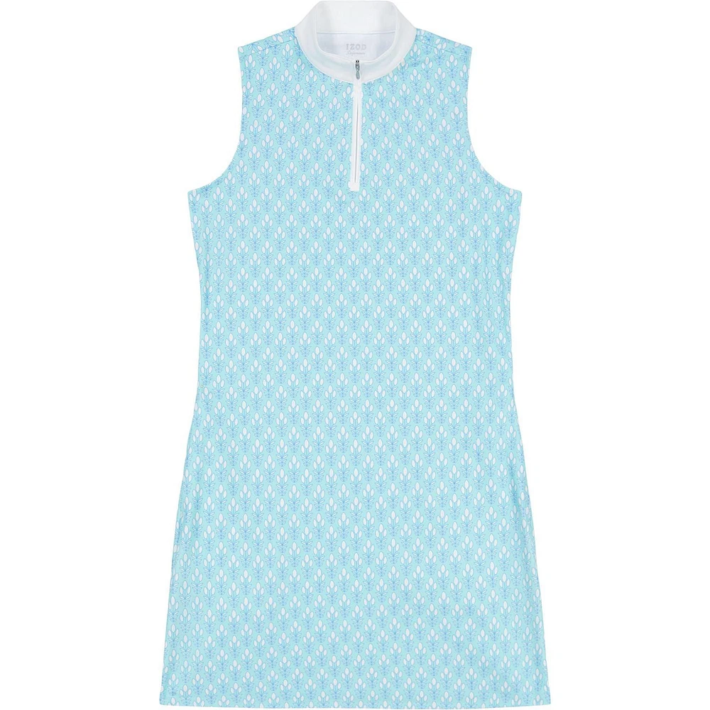 BRIANNA ¼ ZIP A-LINE DRESS<br>