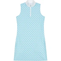 BRIANNA ¼ ZIP A-LINE DRESS<br>