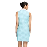 BRIANNA ¼ ZIP A-LINE DRESS<br>