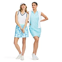 BRIANNA ¼ ZIP A-LINE DRESS<br>
