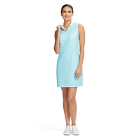 BRIANNA ¼ ZIP A-LINE DRESS<br>