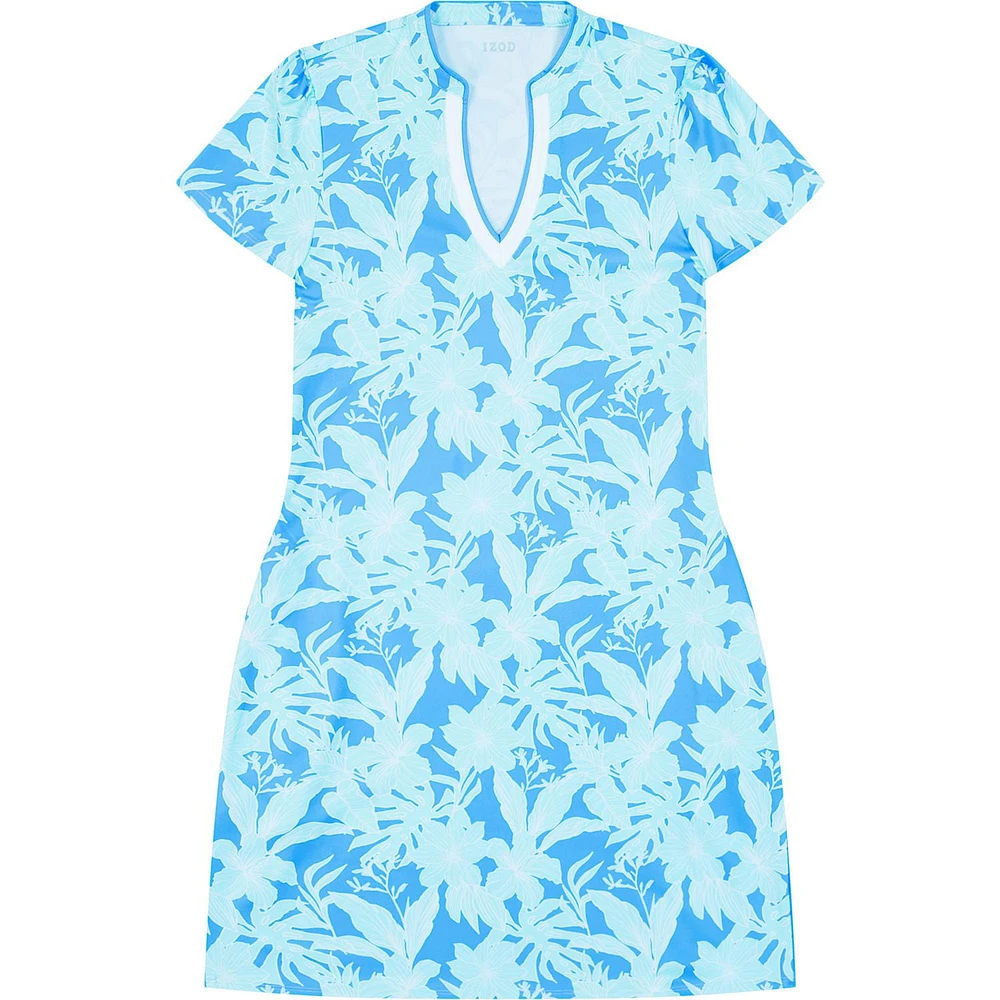 SARA PRINTED SHORT SLEEVE DRESS