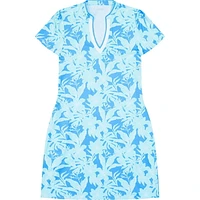 SARA PRINTED SHORT SLEEVE DRESS