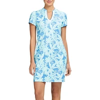 SARA PRINTED SHORT SLEEVE DRESS