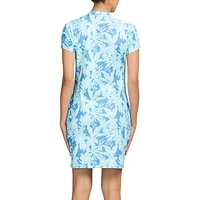 SARA PRINTED SHORT SLEEVE DRESS