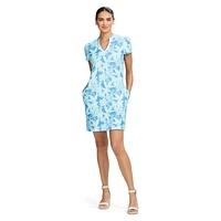 SARA PRINTED SHORT SLEEVE DRESS
