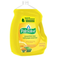 Palmolive Essential Clean Liquid Dish Soap, Lemon Citrus Zest Scent - 4.27 L, Palmolive Essential Clean Liquid Dish Soap