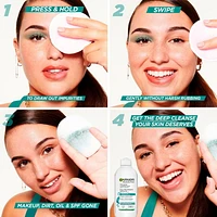 Eau micellaire Garnier à l'acide salicylique pour les peaux grasses à acnéiques sensibles Nettoyant et démaquillant pour le visage
