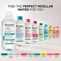 Eau micellaire Garnier à l'acide salicylique pour les peaux grasses à acnéiques sensibles Nettoyant et démaquillant pour le visage