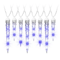 Shooting Star Light String-Icicle-S/8-11"7"9" (Icy Blue/White) (CA), Shooting Star Light String-Ici