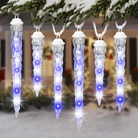 Shooting Star Light String-Icicle-S/8-11"7"9" (Icy Blue/White) (CA), Shooting Star Light String-Ici