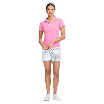 SHORT EN SERGÉ IMPRIMÉ KRYSTINA