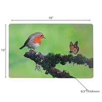 Plastic Placemat Robin And Monarch 12 X 18 - Set of 12