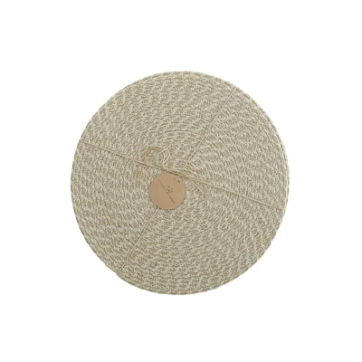 Wave Braided Round Placemat 15 X 15 - Set of 12