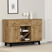 South Shore Bellami Buffet with Wine Storage Nordik Oak