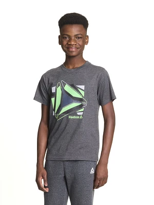 Reebok Boys Fragments Short Sleeve Graphic Tee
