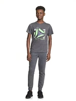 Reebok Boys Fragments Short Sleeve Graphic Tee