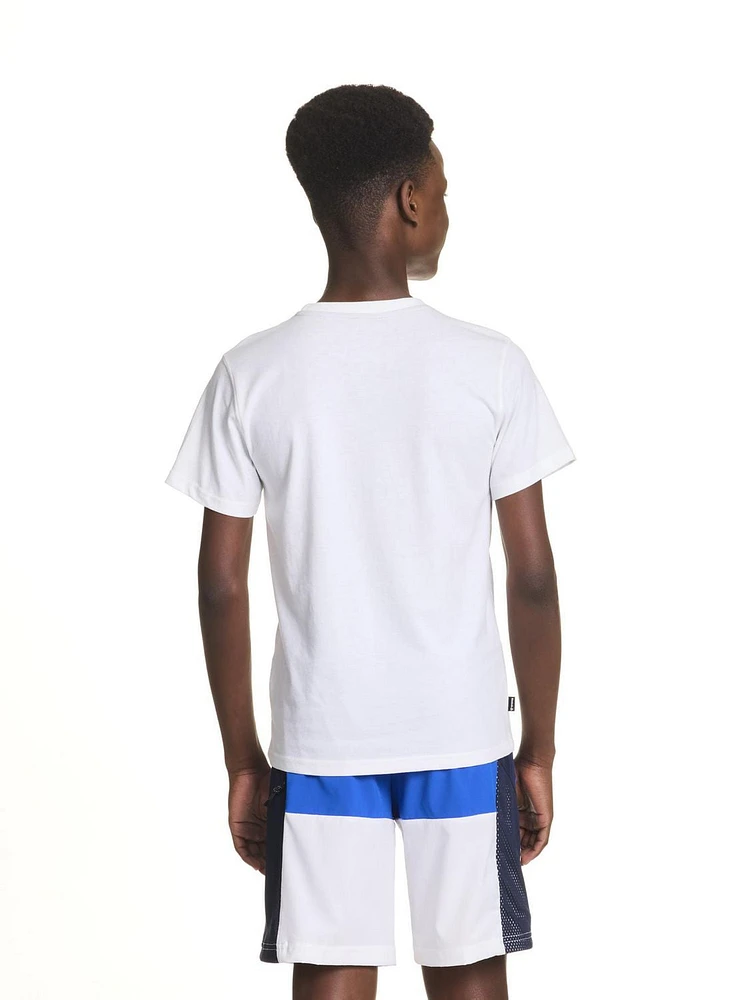 T-shirt graphique à manches courtes Fragments pour garçon de Reebok Tailles 4-18