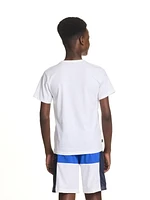 T-shirt graphique à manches courtes Fragments pour garçon de Reebok Tailles 4-18