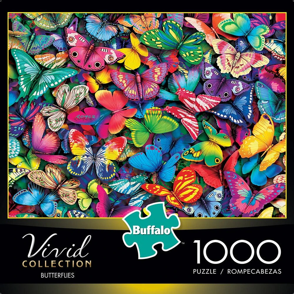 Buffalo Games Vivid Collection Butterflies 1000 Piece Jigsaw Puzzle