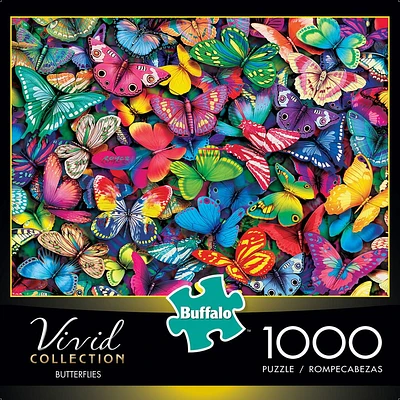 Buffalo Games Vivid Collection Butterflies 1000 Piece Jigsaw Puzzle