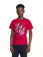 T-shirt graphique à manches courtes Constructive pour garçons de Reebok Tailles 4-18