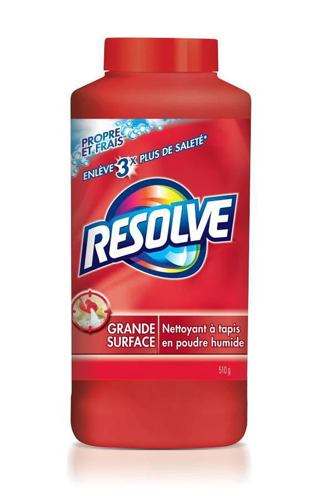 Resolve, Carpet Cleaner, Clean & Fresh, Powder, 510 g, Large Area, 3X more dirt removal