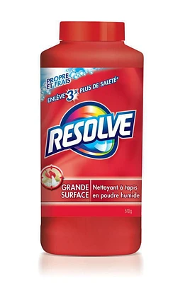 Resolve, Carpet Cleaner, Clean & Fresh, Powder, 510 g, Large Area, 3X more dirt removal