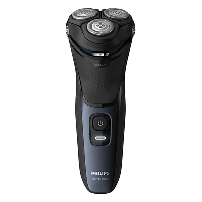 Philips Rasoir Électrique series 3000 Sec ou Humide  Avec Têtes Pivotantes 5D et Lames PoweCut, S3134/51