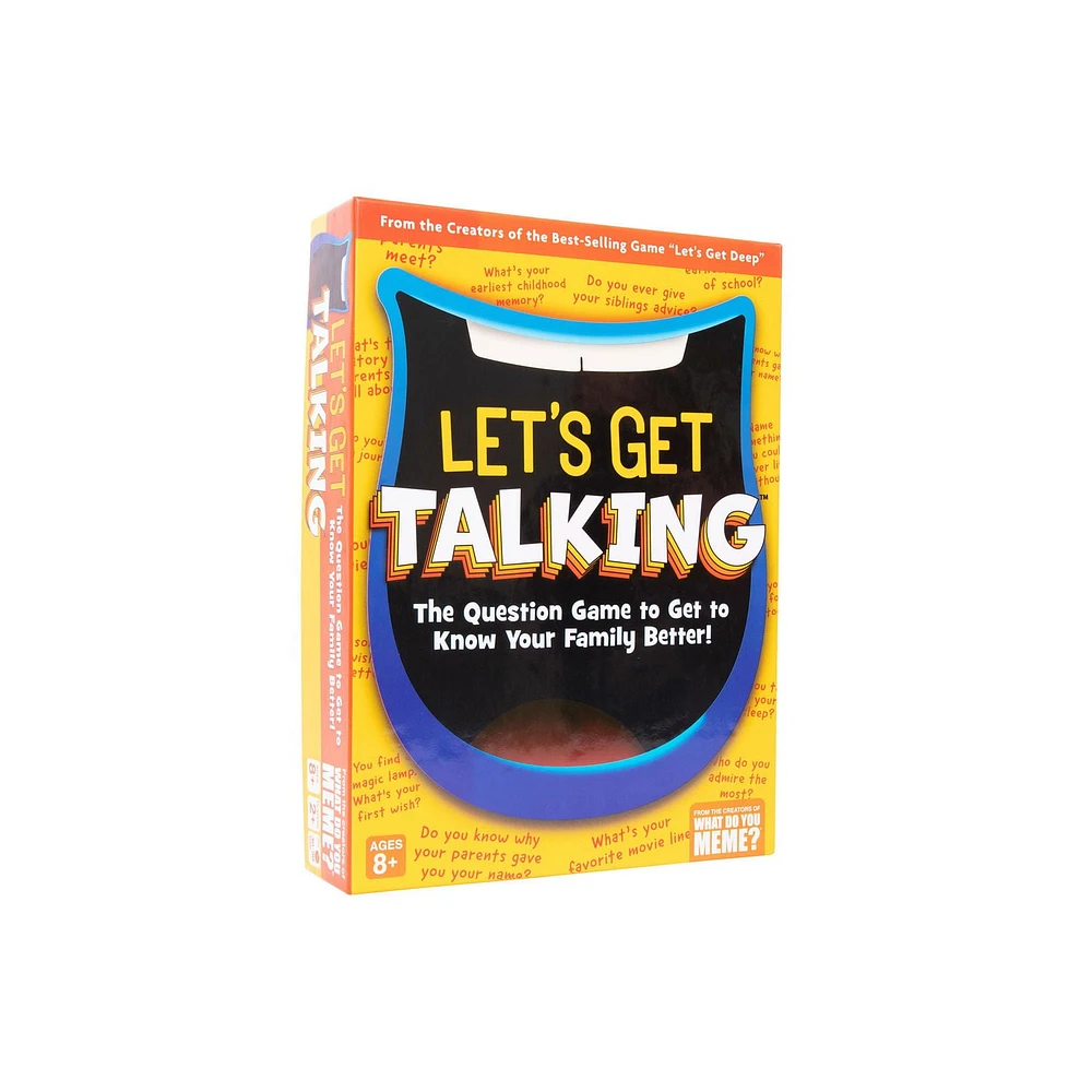 Let's Get Talking – The Question Game To Get To Know Your Family Better – by What Do You Meme?® Family – Card Game for Ages 8+