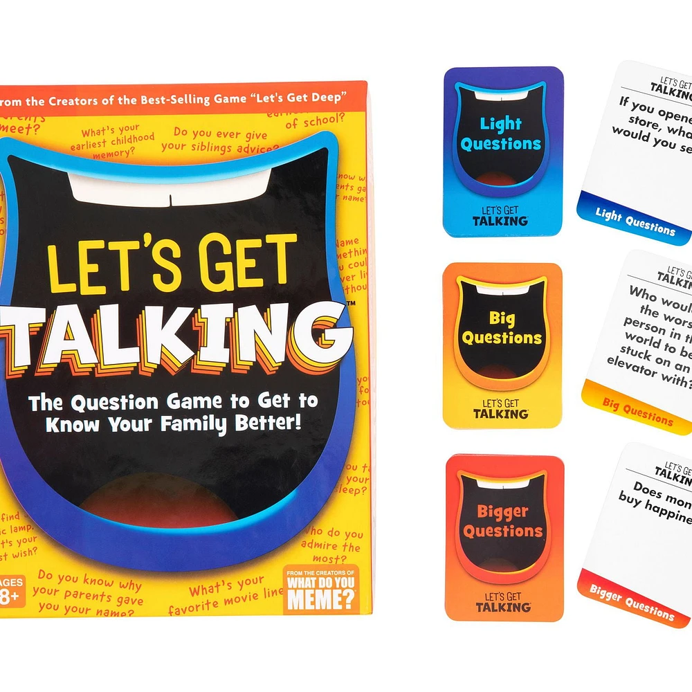 Let's Get Talking – The Question Game To Get To Know Your Family Better – by What Do You Meme?® Family – Card Game for Ages 8+