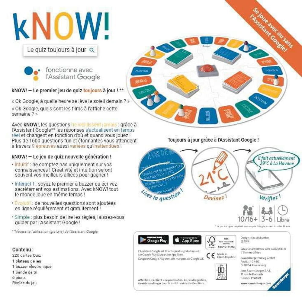 Ravensburger - KNOW! - (FR) - Jeu de société