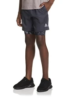 Reebok Boys Perfect Form 2-in-1 Shorts with Compression, Sizes 4-18