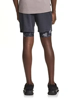 Reebok Boys Perfect Form 2-in-1 Shorts with Compression, Sizes 4-18