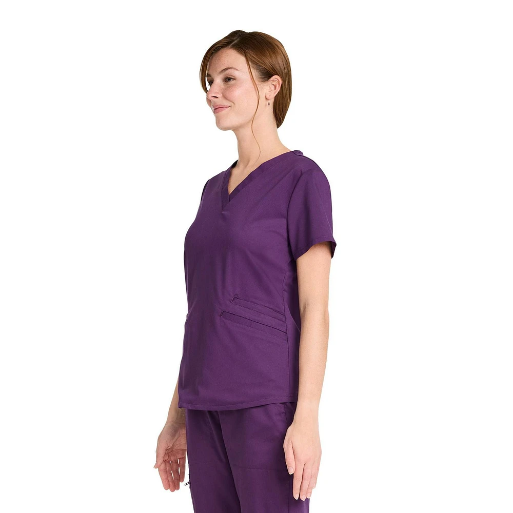 Scrubstar Women's Ultimate Stretch V-Neck Scrub Top WC854A