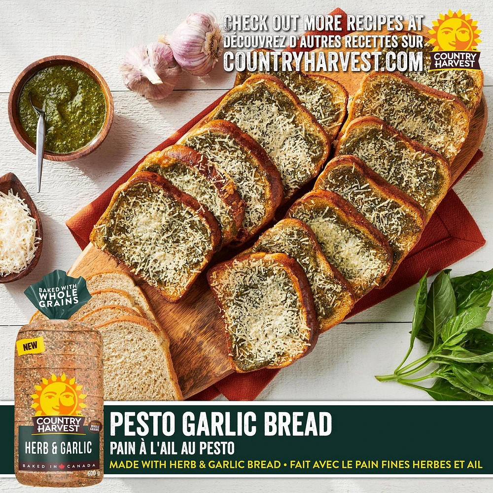 Country Harvest® Herb & Garlic Sliced Bread, 600 g