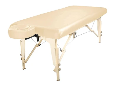 Master Massage Universal durable PU protection Upholstery Cover in Cream with air-layer backing machine washable