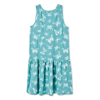 George Girls' Drop Waistband Sleeveless Dress, Sizes XS-XL
