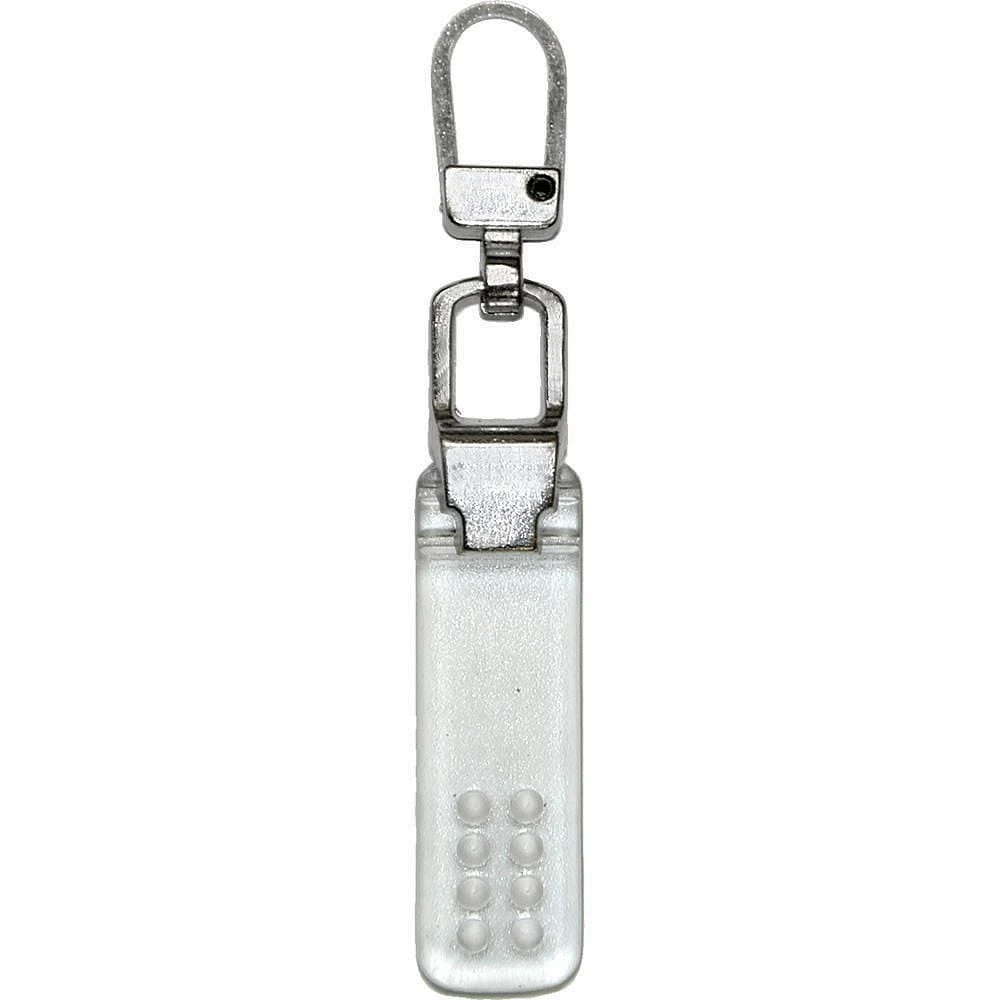 Costumakers Rectangle Zipper Pull, Clear