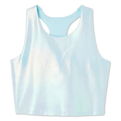 Athletic Works Girls' Long Line Bra, Sizes XS-XL