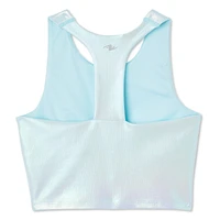 Athletic Works Girls' Long Line Bra, Sizes XS-XL