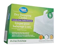 Great Value Lavender Scent Dry Sweeping Cloths